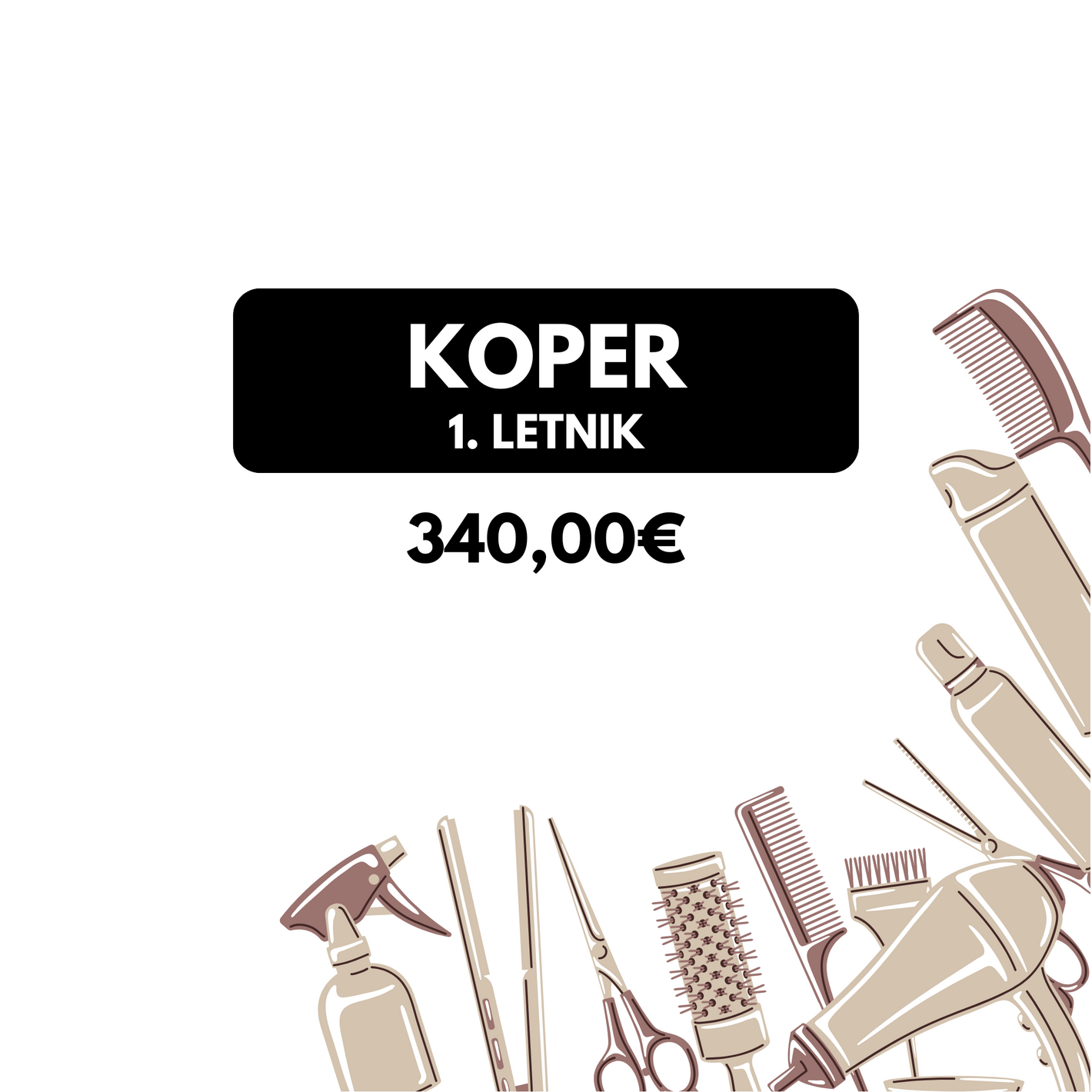 Šolski frizerski komplet - Koper