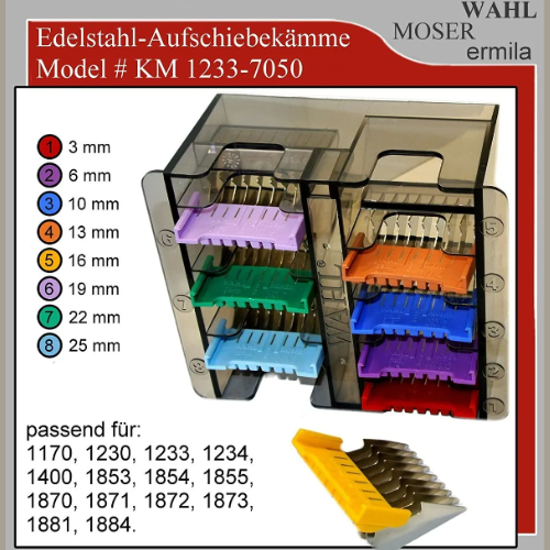 Wahl kovinski glavniki - 10mm
