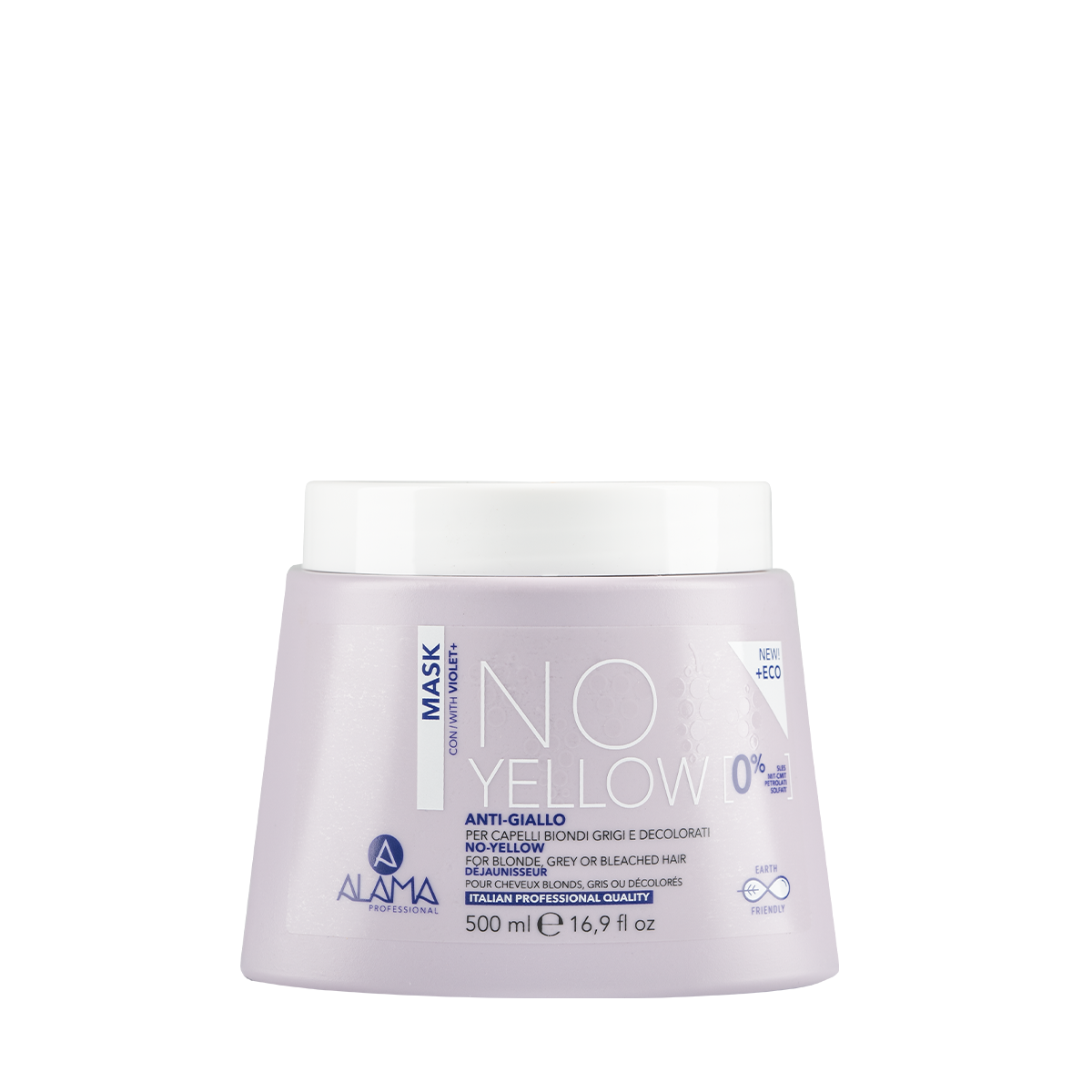 Alama No yellow maska za blond, sive in beljene lase 500ml