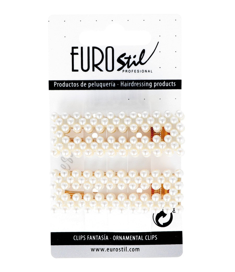 Špangice/dekoracija za lase Pearls 2kos