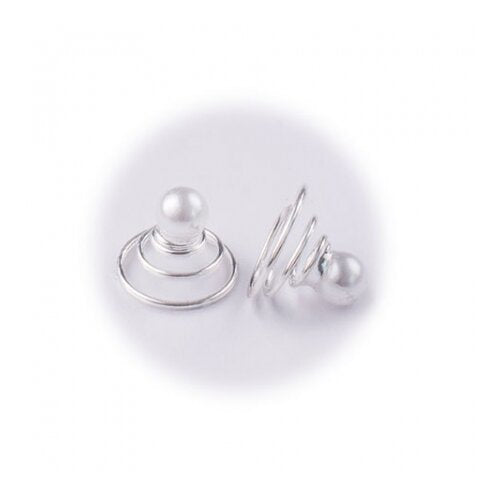 Dekoracija/špirale za lase Pearl 6kos