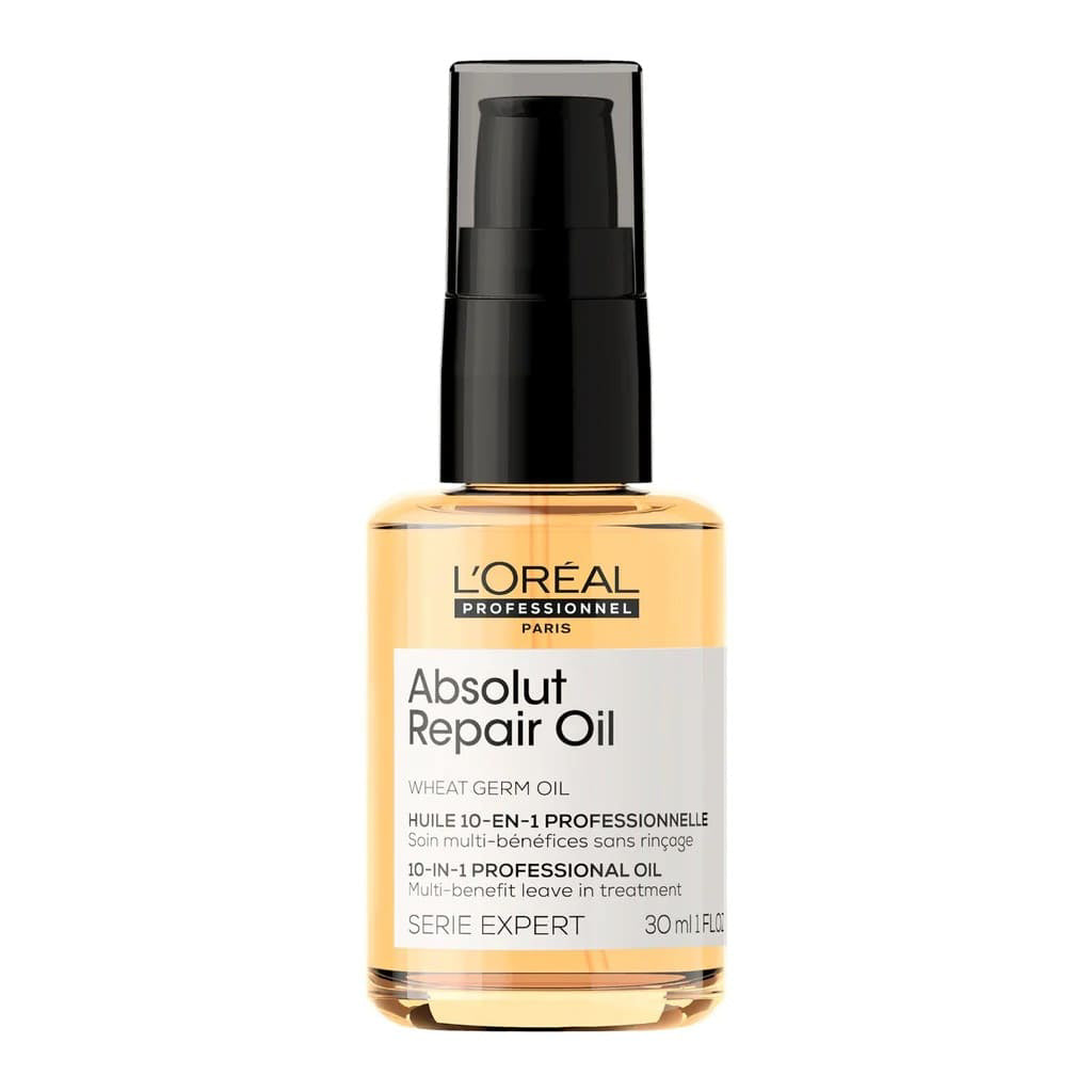 🎁 L'oreal Absolut Repair Oil 10/1 večnamensko olje za poškodovane lase 30ml (100% off)