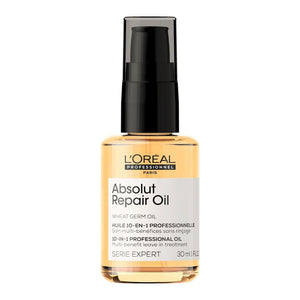 🎁 L'oreal Absolut Repair Oil 10/1 večnamensko olje za poškodovane lase 30ml (100% off)