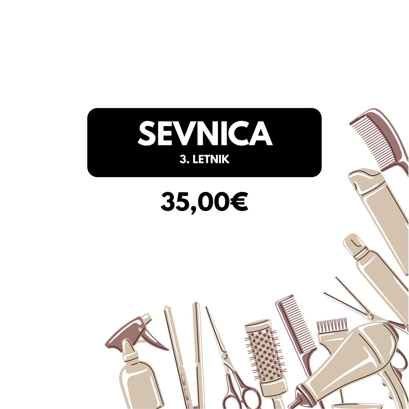 Šolski frizerski komplet - Sevnica 3.letnik