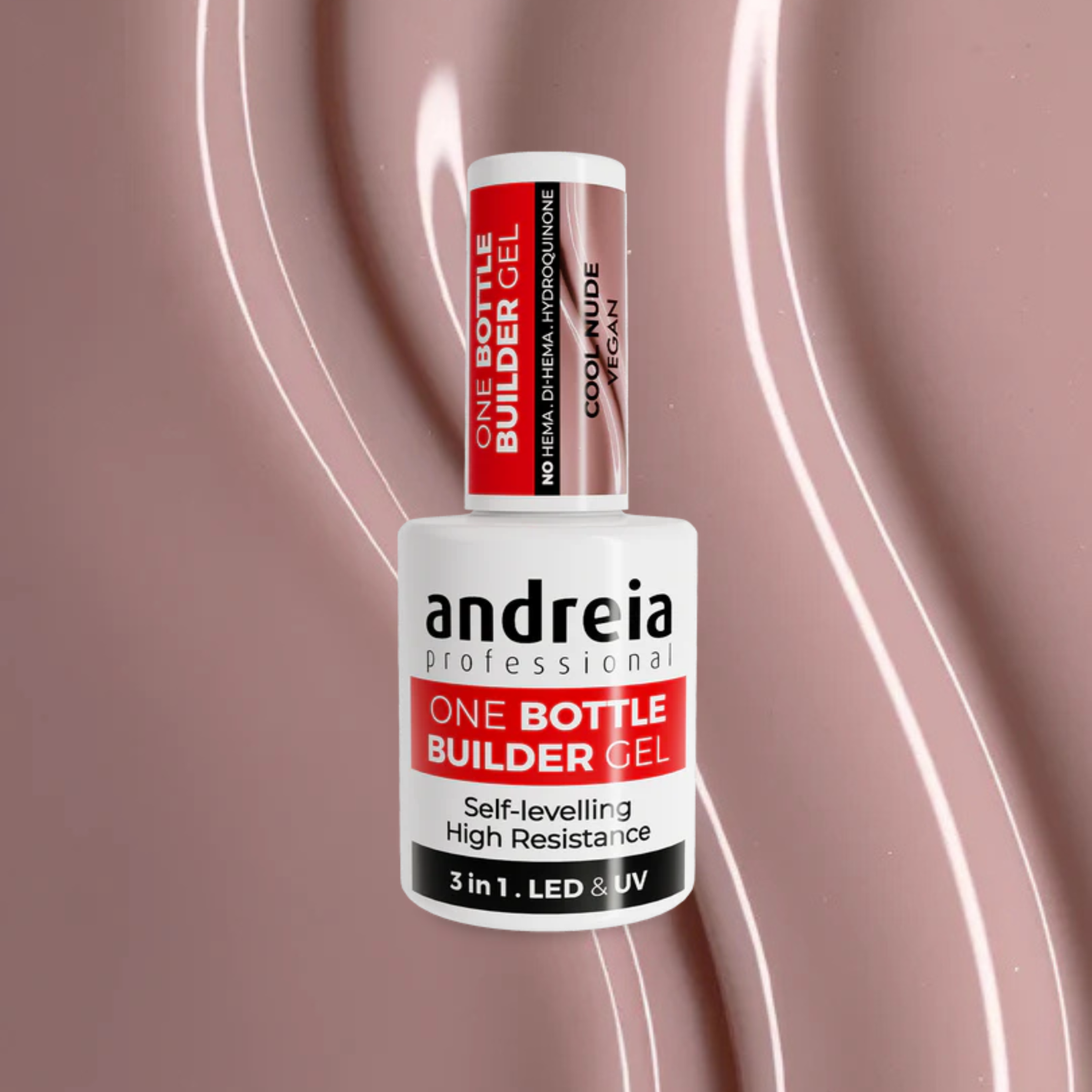 Adreia Professional One Bottle Builder Gel 3 in 1 Cool Nude gradini gel 14ml