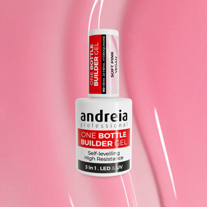 Adreia Professional One Bottle Builder Gel 3 in 1 Soft Pink gradini gel 14ml