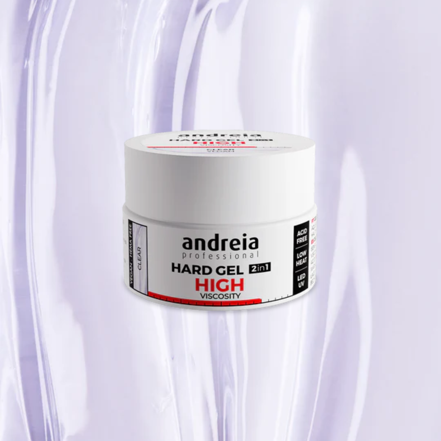 Andreia Hard Gel High Viscosity Clear gradilni gel za nohte 22g