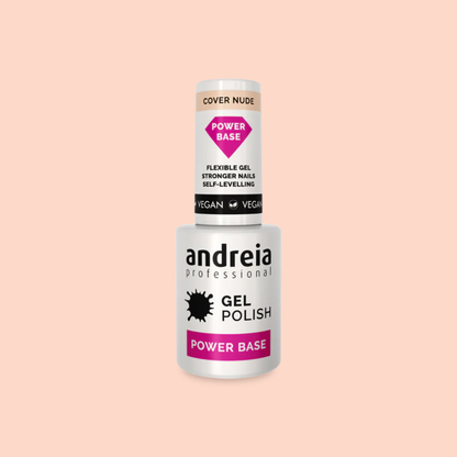 Andreia Power Base Cover Nude podlak za gel nohte - izredno močen - prekrivno nude 10,5ml