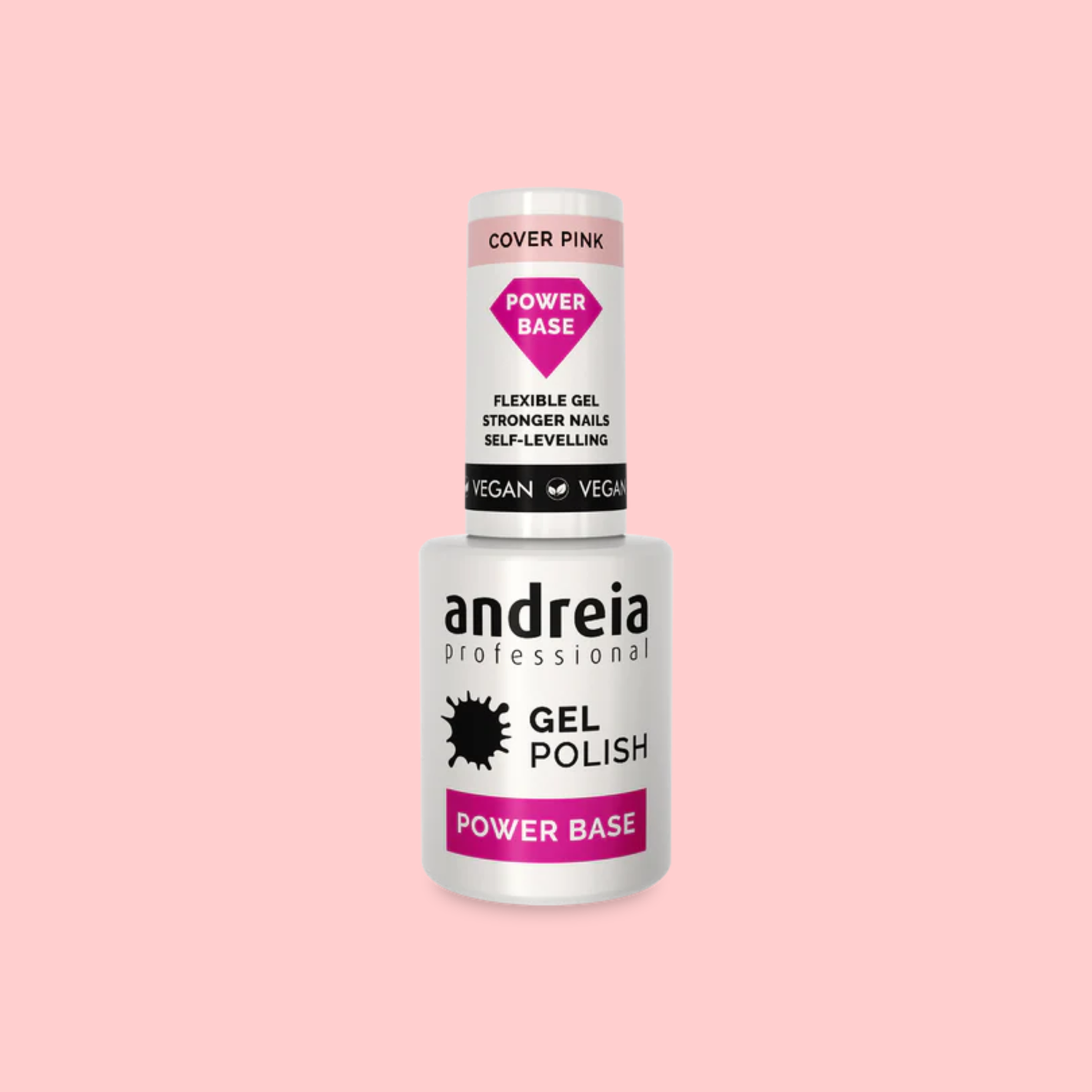 Andreia Power Base Cover Pink podlak za gel nohte - izredno močen - prekrivno roza 10,5ml