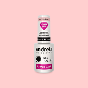 Andreia Power Base Cover Pink podlak za gel nohte - izredno močen - prekrivno roza 10,5ml