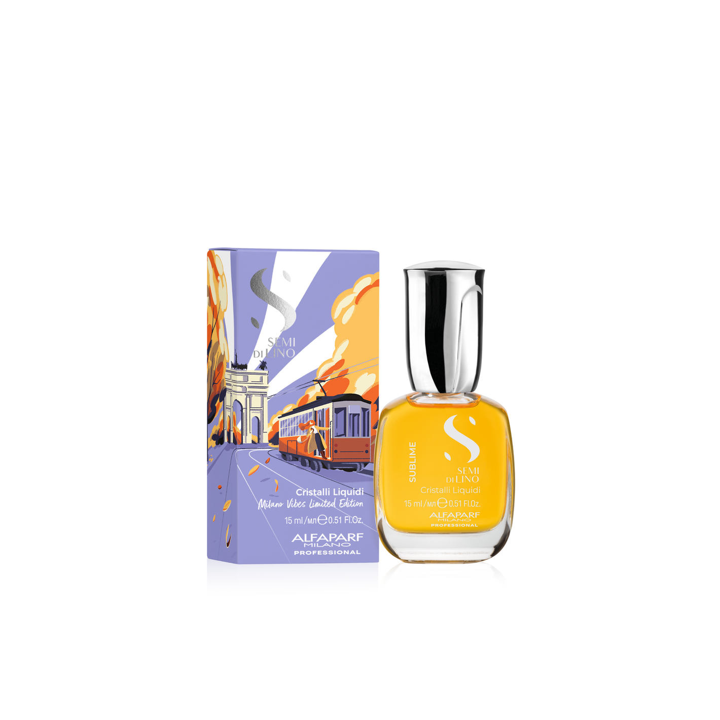 Alfaparf SDL tekoči kristali/olje za lase 15ml - Milano Vibes limited edition Lilac