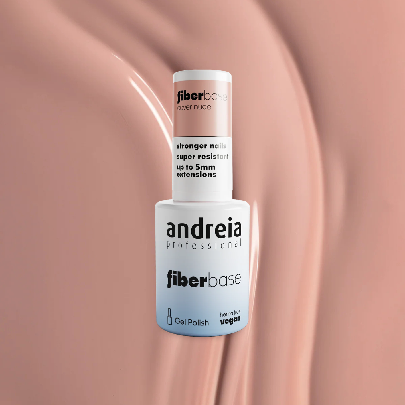 Adreia Professional Fiber Base 03 Cover Nude podlak s sintetičnimi vlakni za dolgo obstojnost 10,5ml