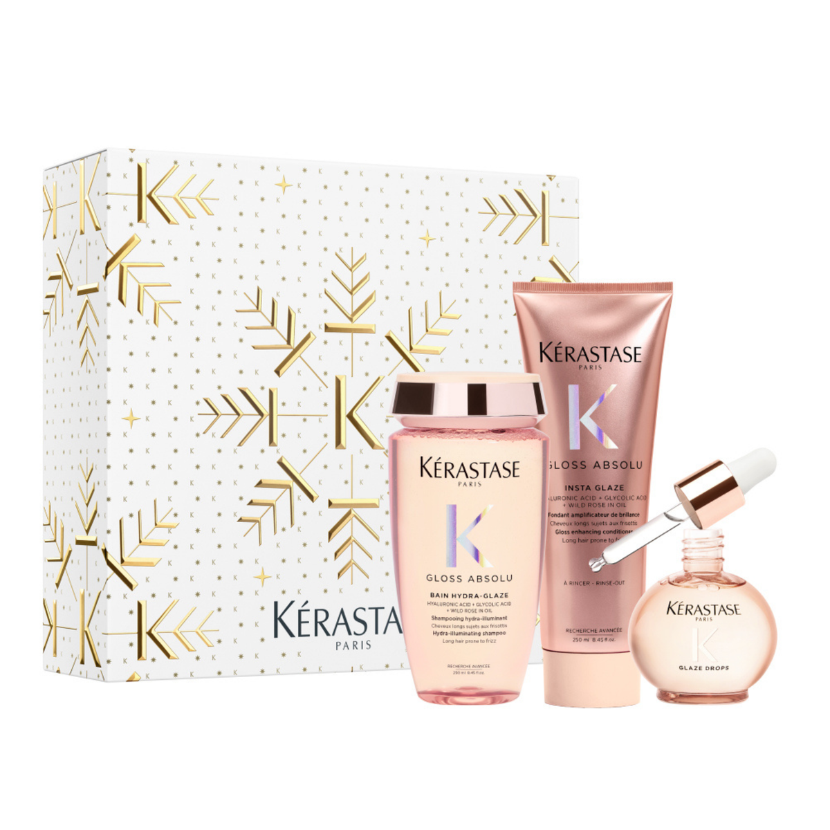 Kérastase Gloss Absolu darilni set za lase brez sijaja TRIO Holiday 2026