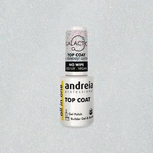 Andreia Galactic Top coat z bleščicami 10,5ml