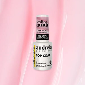 Andreia Cotton candy Top coat - Milky pink 02 - 10,5ml