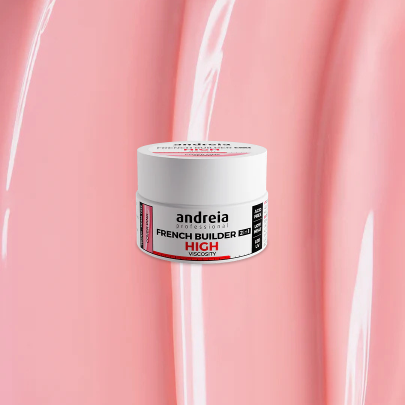 Andreia French builder gel High Viscosity gradilni gel za nohte - Cover pink 22g