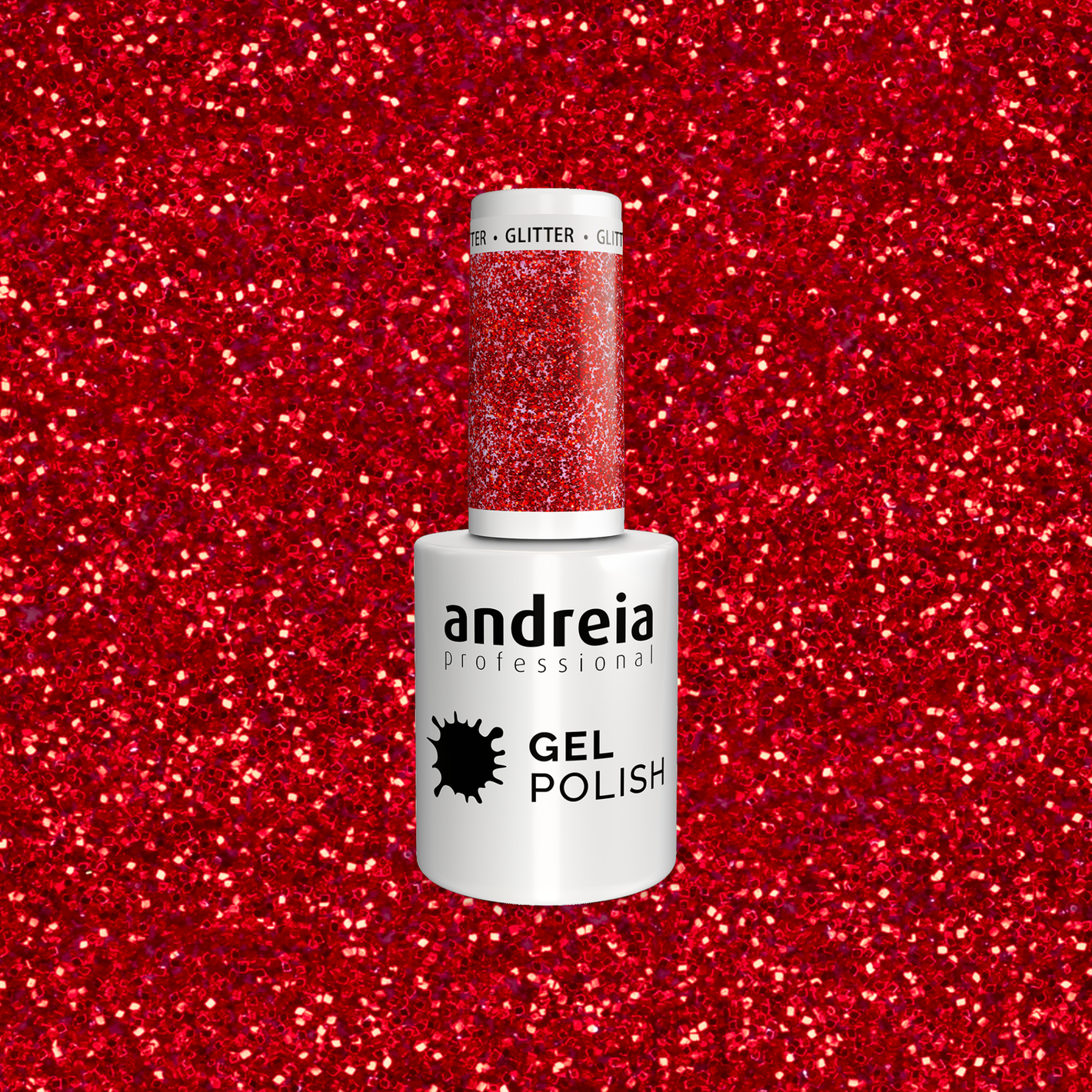 Andreia Gel Polish 261 - Red glitter - permanentni lak za nohte 10,5ml