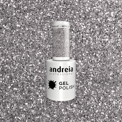 Andreia Gel Polish 277 - Silver Glitter - permanentni lak za nohte 10,5ml
