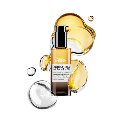 L’Oréal Absolut Repair Molecular hranilno olje za lase za poškodovane lase 30 ml