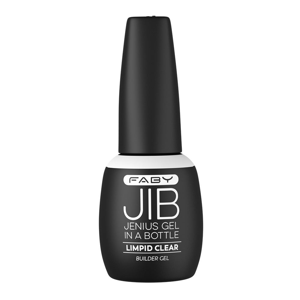 Faby JIB gel za nohte v steklenički s čopičem Limpid Clear 15ml