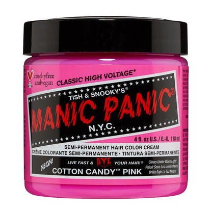 Manic Panic preliv za lase - UV Cotton candy pink