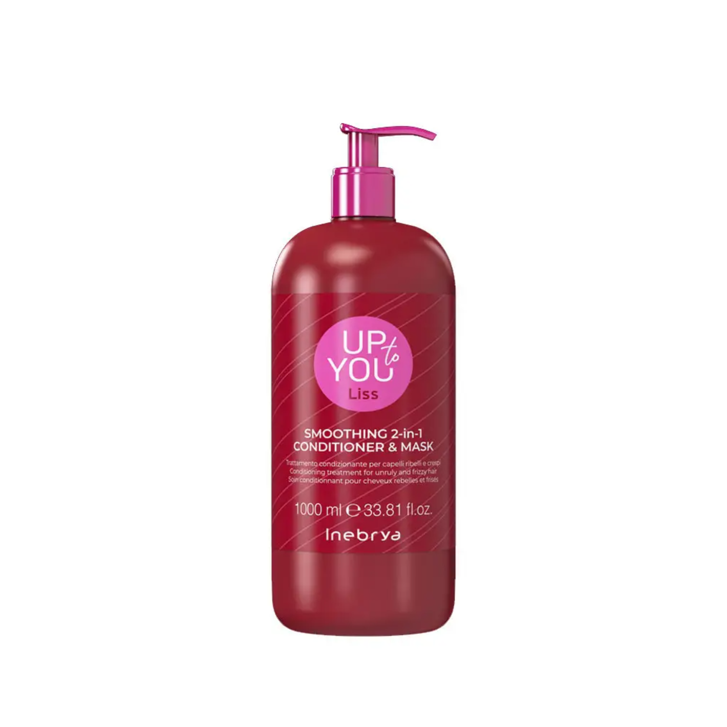 Inebrya Ice Up liss 2v1 maska in balzam za glajenje neukrotljivih las 1000 ml