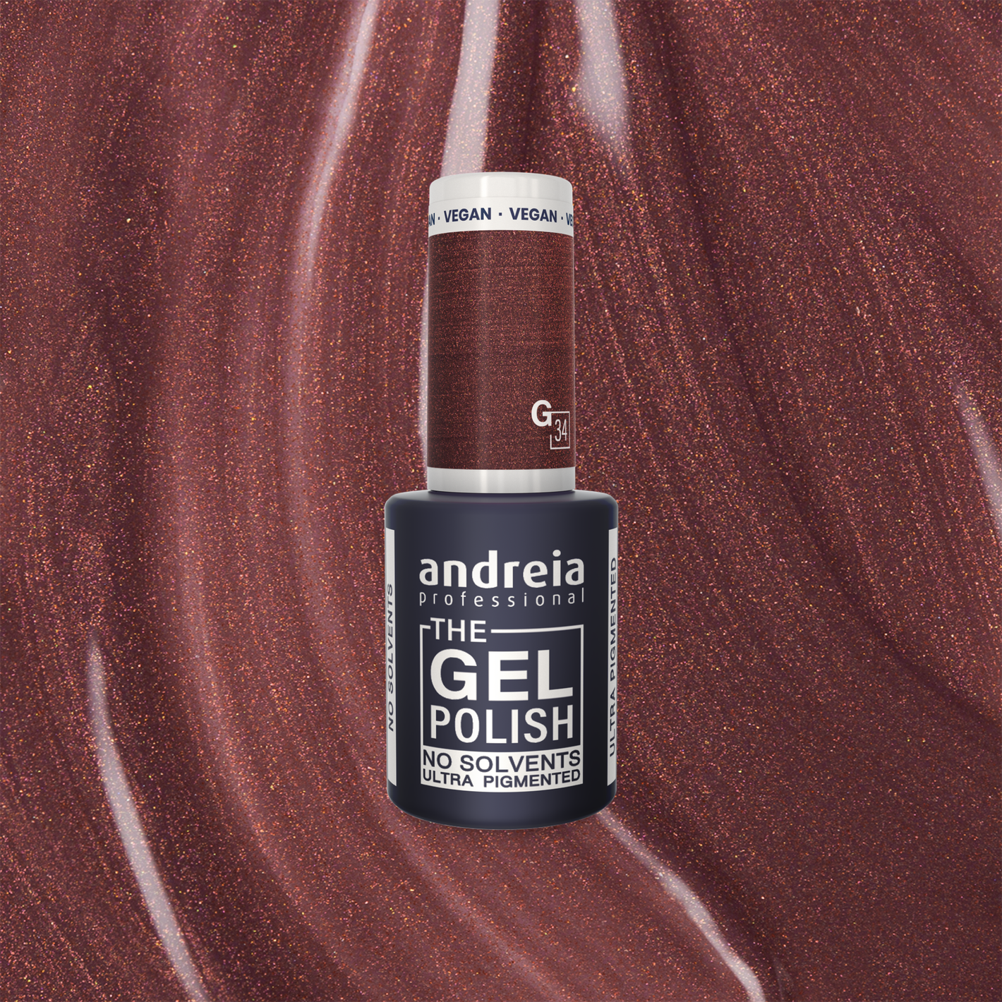 Andreia The Gel Polish G34 - Metallic brown 10,5ml
