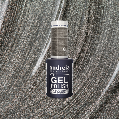 Andreia The Gel Polish G39 - Metallic Silver - veganski permanentni lak za nohte 10,5ml