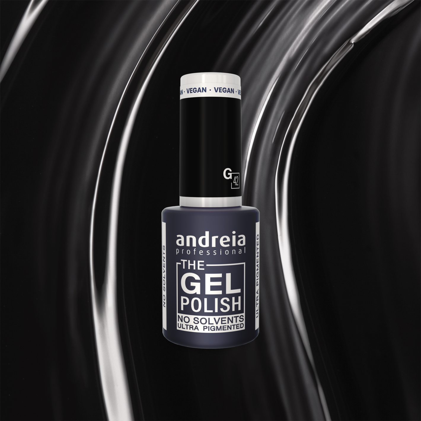 Andreia The Gel Polish G42 - Black - veganski permanentni lak za nohte 10,5ml