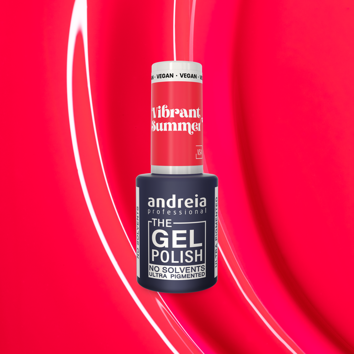 Andreia The Gel Polish VS4 - Neon reddish pink - veganski permanentni lak za nohte 10,5ml