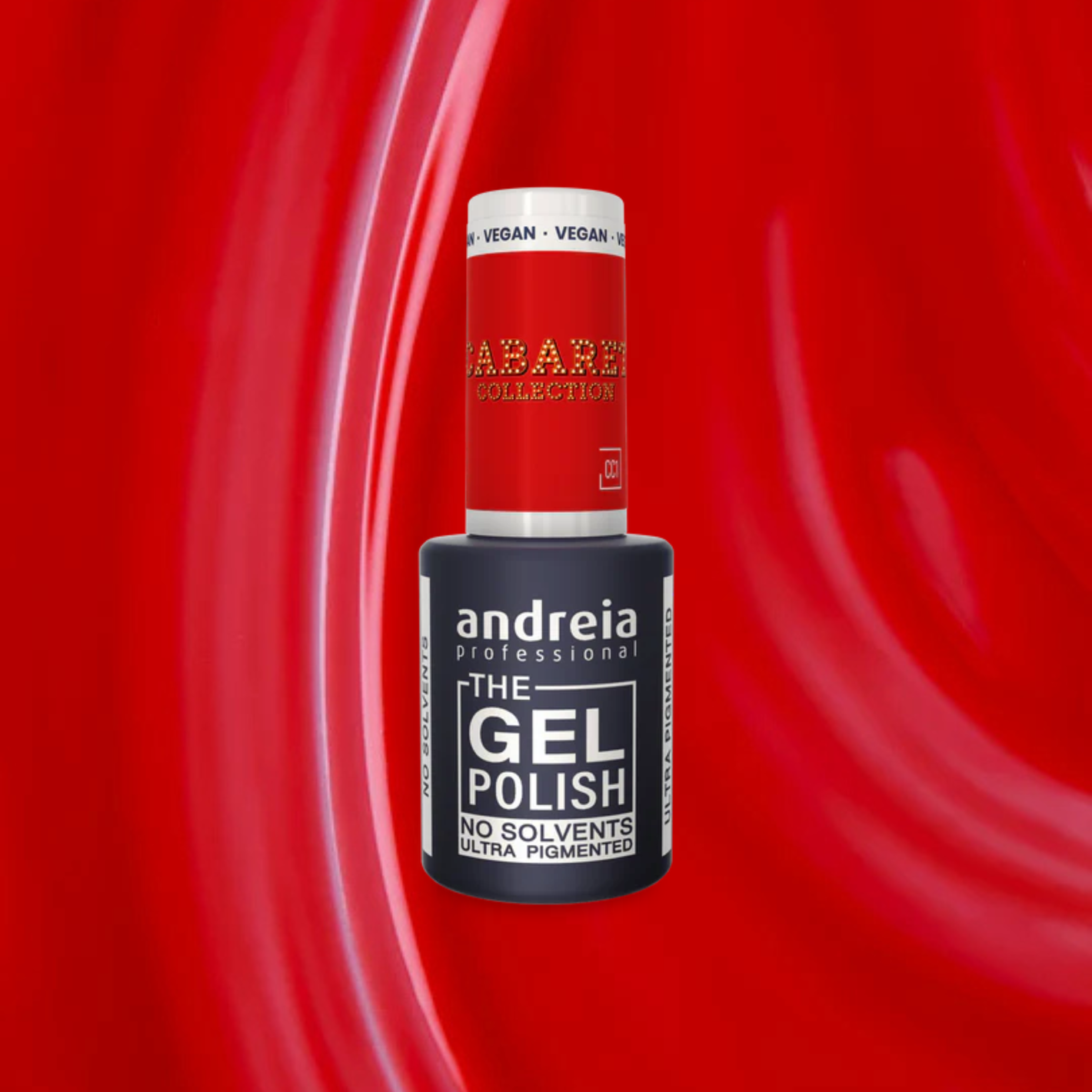 Andreia The Gel Polish CC1 - Bright Red - veganski permanentni lak za nohte 10,5ml
