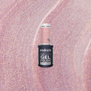 Andreia The Gel Polish G04 - Pink and Gold Glitter