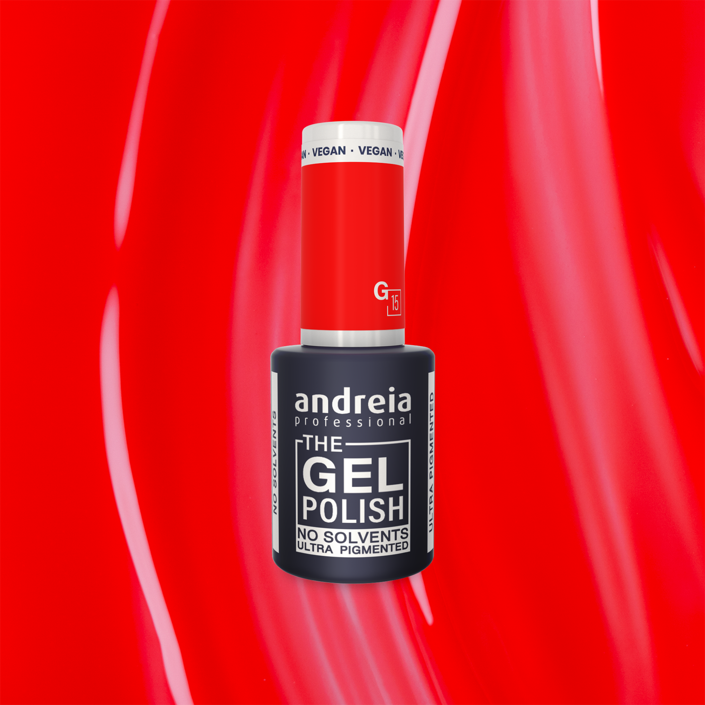 Andreia The Gel Polish G15 - Neon red - veganski permanentni lak za nohte 10,5ml