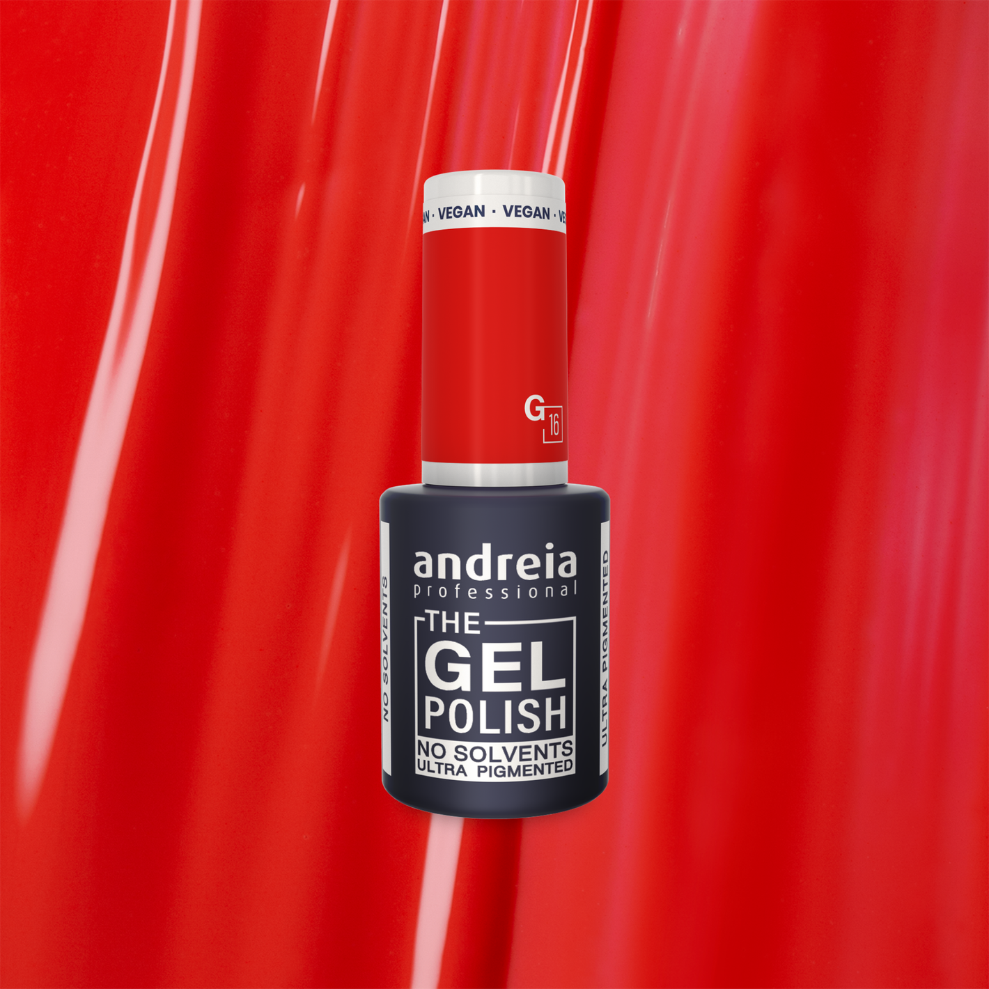 Andreia The Gel Polish G16 - Red orange - veganski permanentni lak za nohte 10,5ml