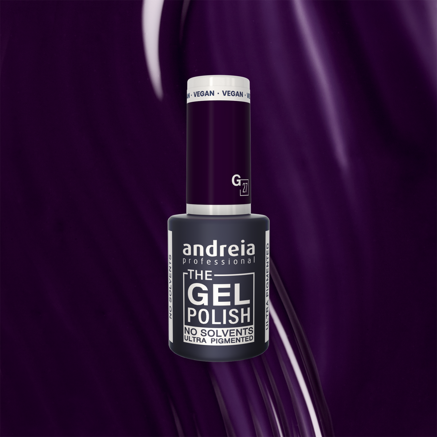 Andreia The Gel Polish G27 - Dark purple - veganski permanentni lak za nohte 10,5ml