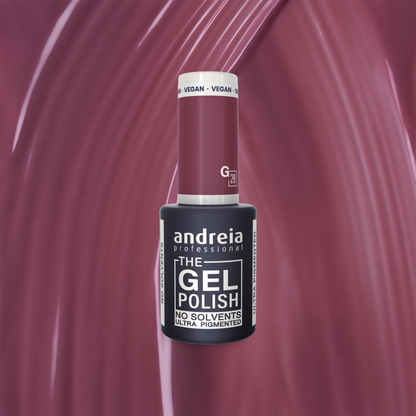 Andreia The Gel Polish G28 - Vintage pink purple - veganski permanentni lak za nohte 10,5ml