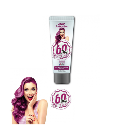 Hairgum Sixty´s barvni preliv za lase 60ml - fushia