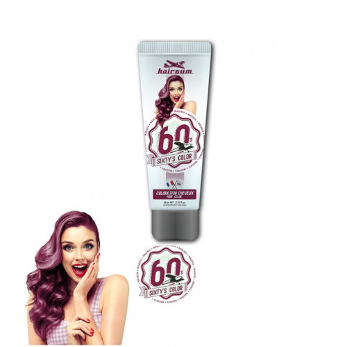 Hairgum Sixty´s barvni preliv za lase 60ml - magenta