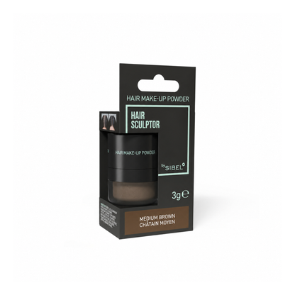 Sibel puder za prekrivanje sivih las in narastka 3g - medium brown