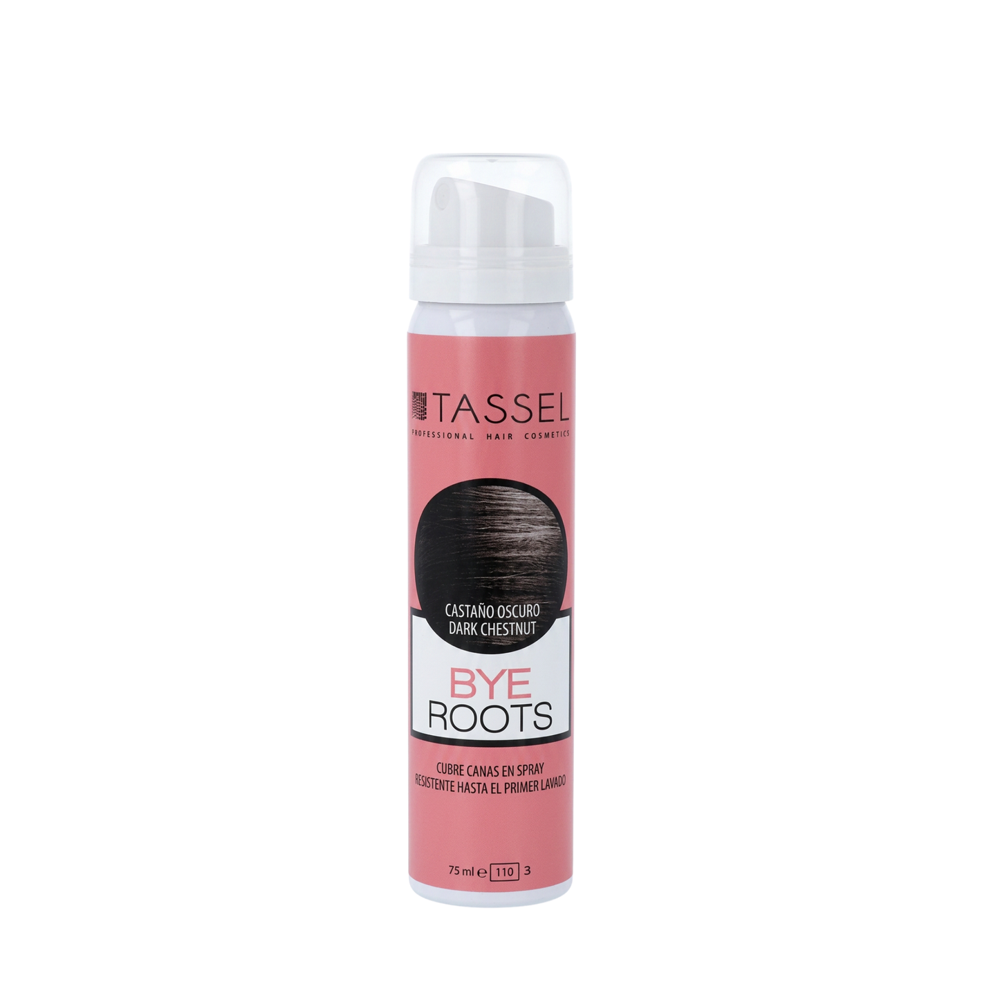 Tassel Bye Roots sprej za prekrivanje narastka in sivih las 75ml - temno kostanjeva
