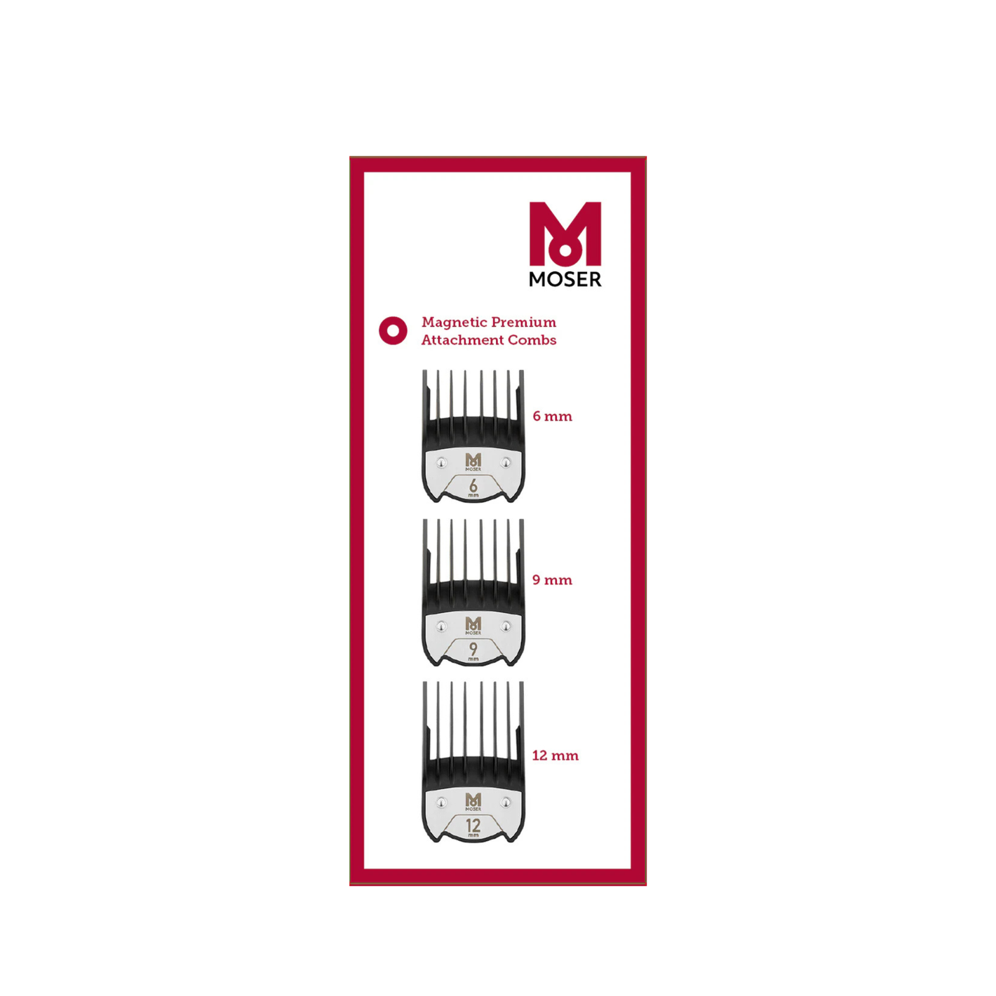 Moser nastavki/glavnički Premium za električni aparat za striženje 6/9/12mm  3 kos