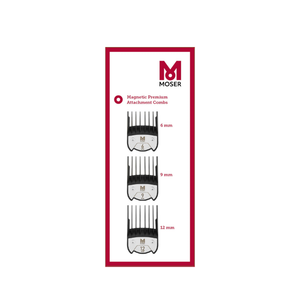 Moser nastavki/glavnički Premium za električni aparat za striženje 6/9/12mm  3 kos