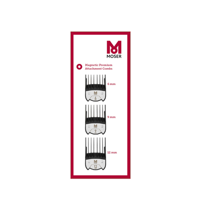 Moser nastavki/glavnički Premium za električni aparat za striženje 6/9/12mm  3 kos