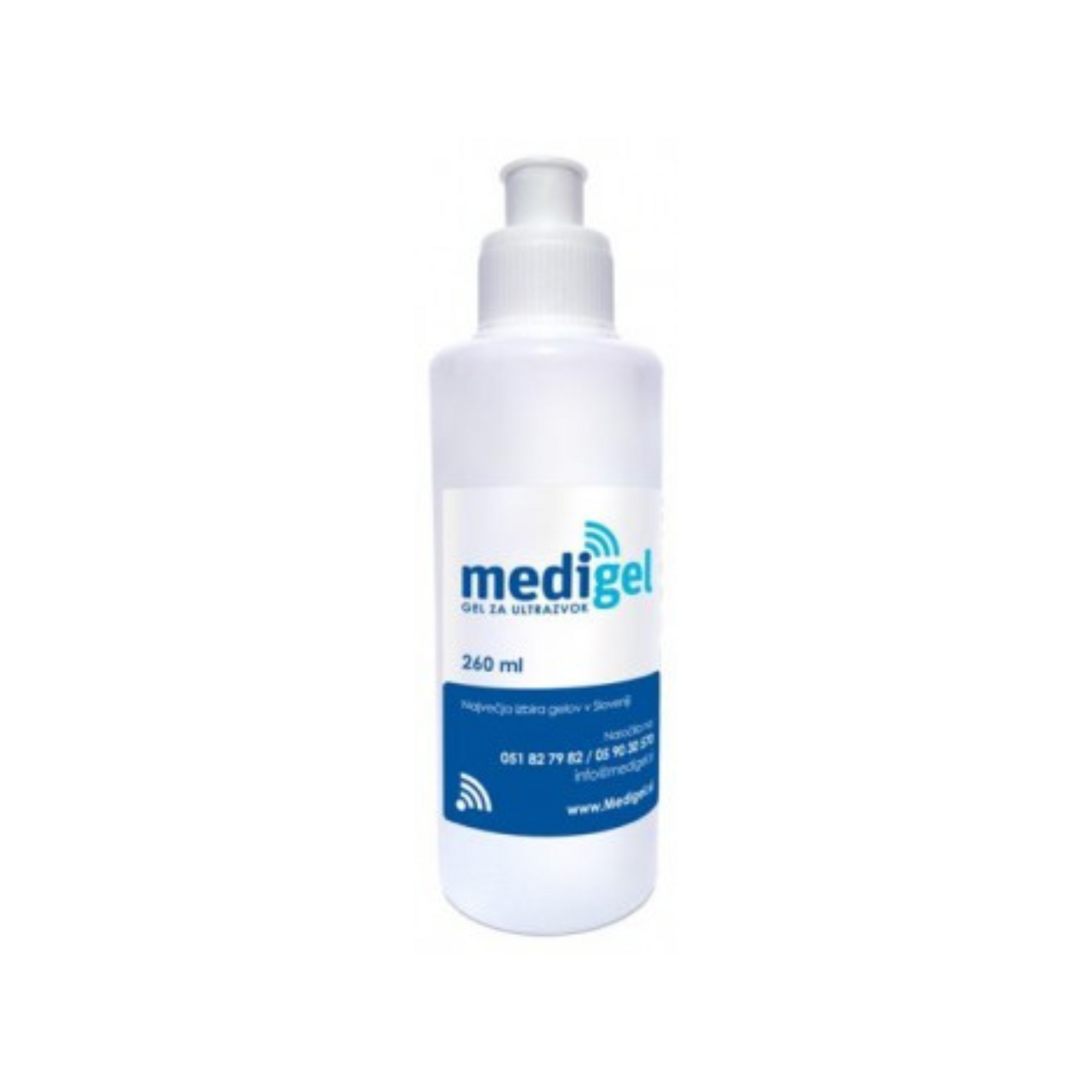 Medigel gel za ultrazvok in laserske tretmaje 260ml