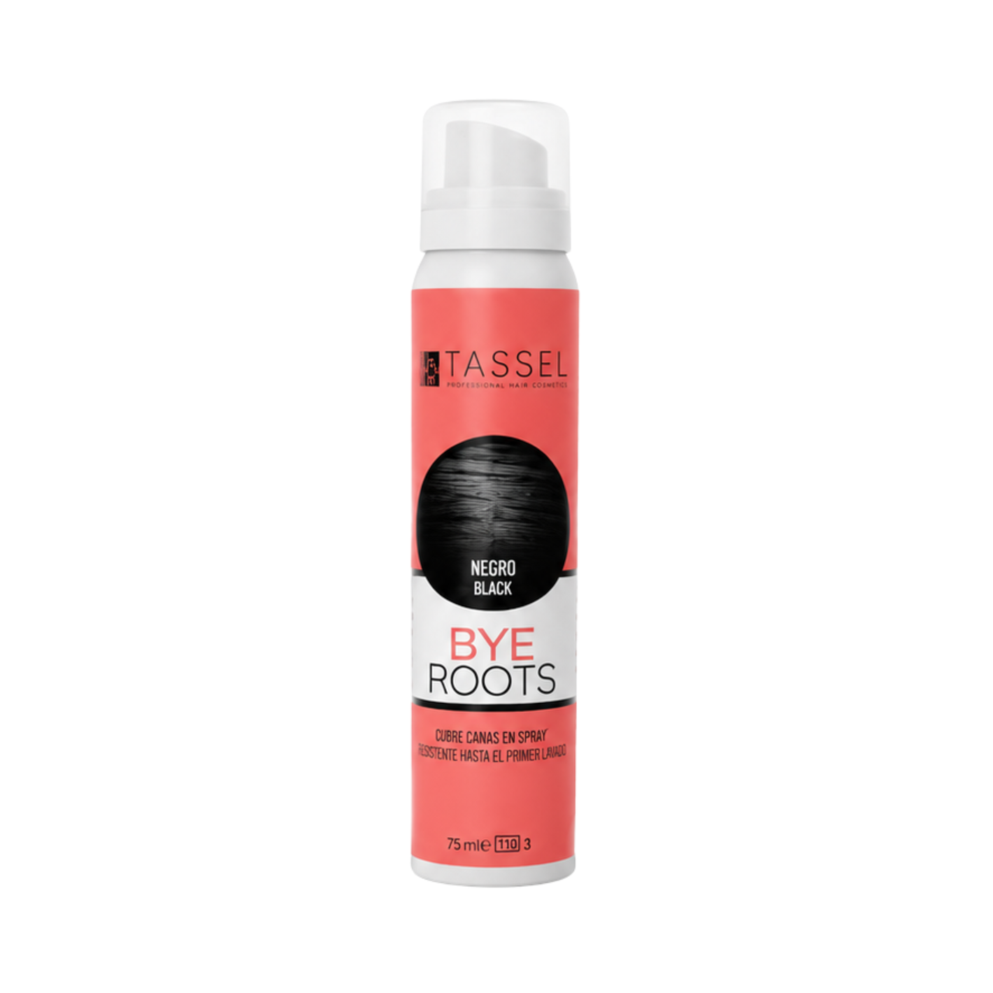 Tassel Bye Roots sprej za prekrivanje narastka in sivih las 75ml - črna