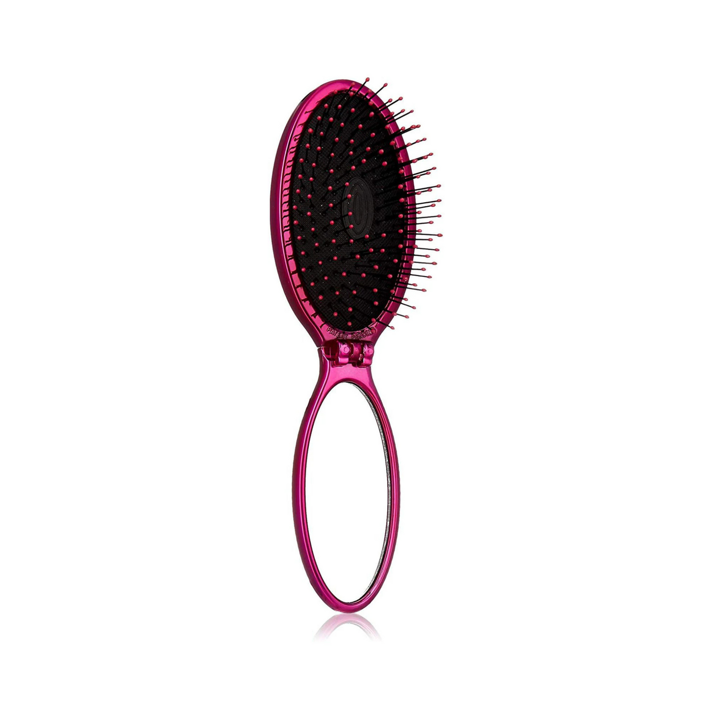Wet Brush zložljiva krtača za česanje z ogledalom - roza