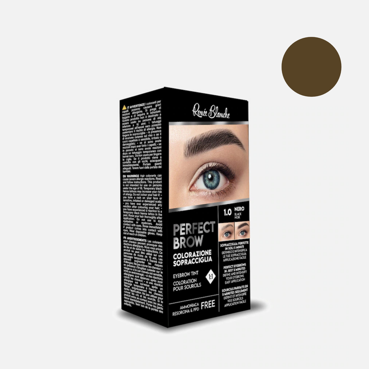 Renee Blanche barva za obrvi in trepalnice - natur rjava 4.0