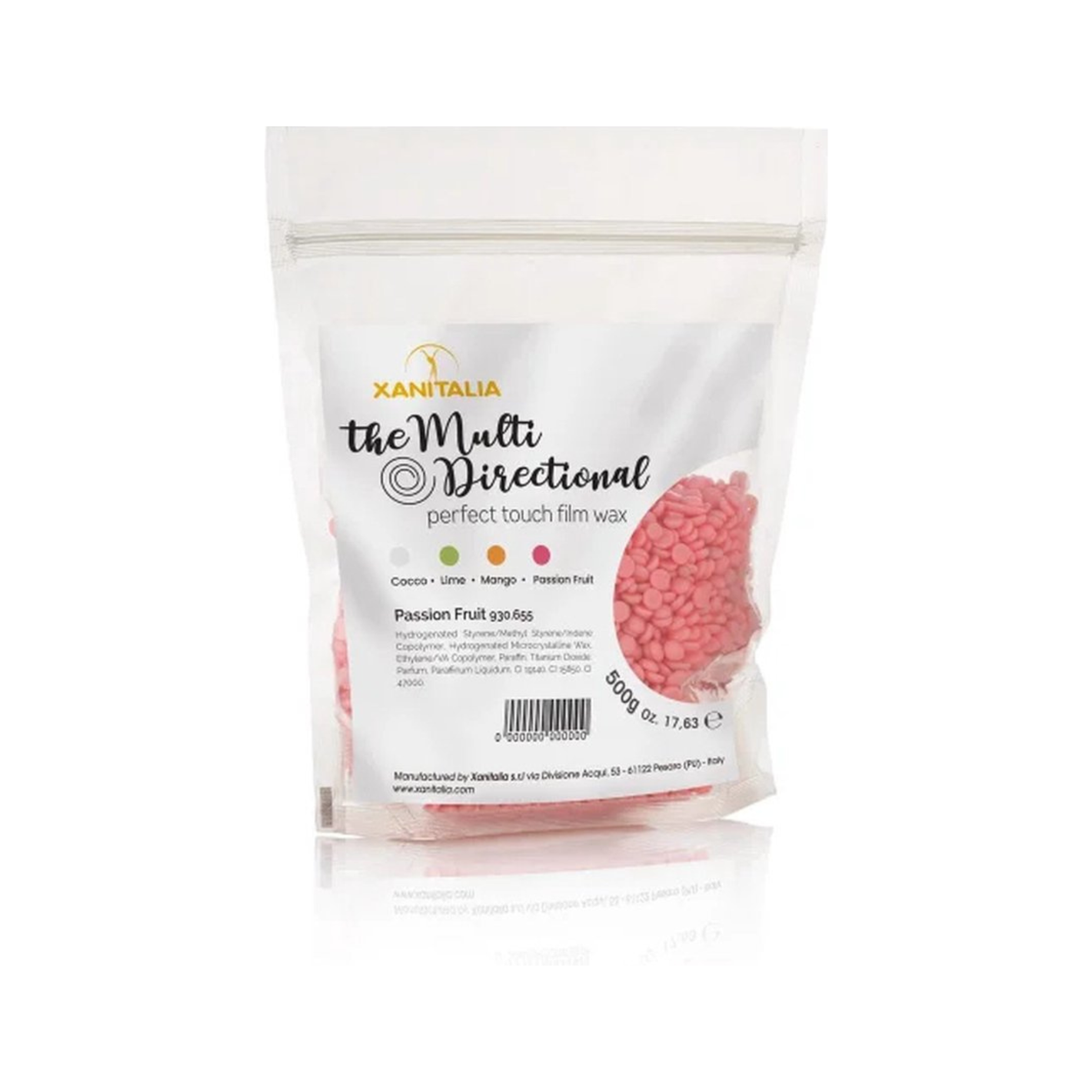 Xan.Italia vosek za depilacijo v granulah 500g - pasijonka