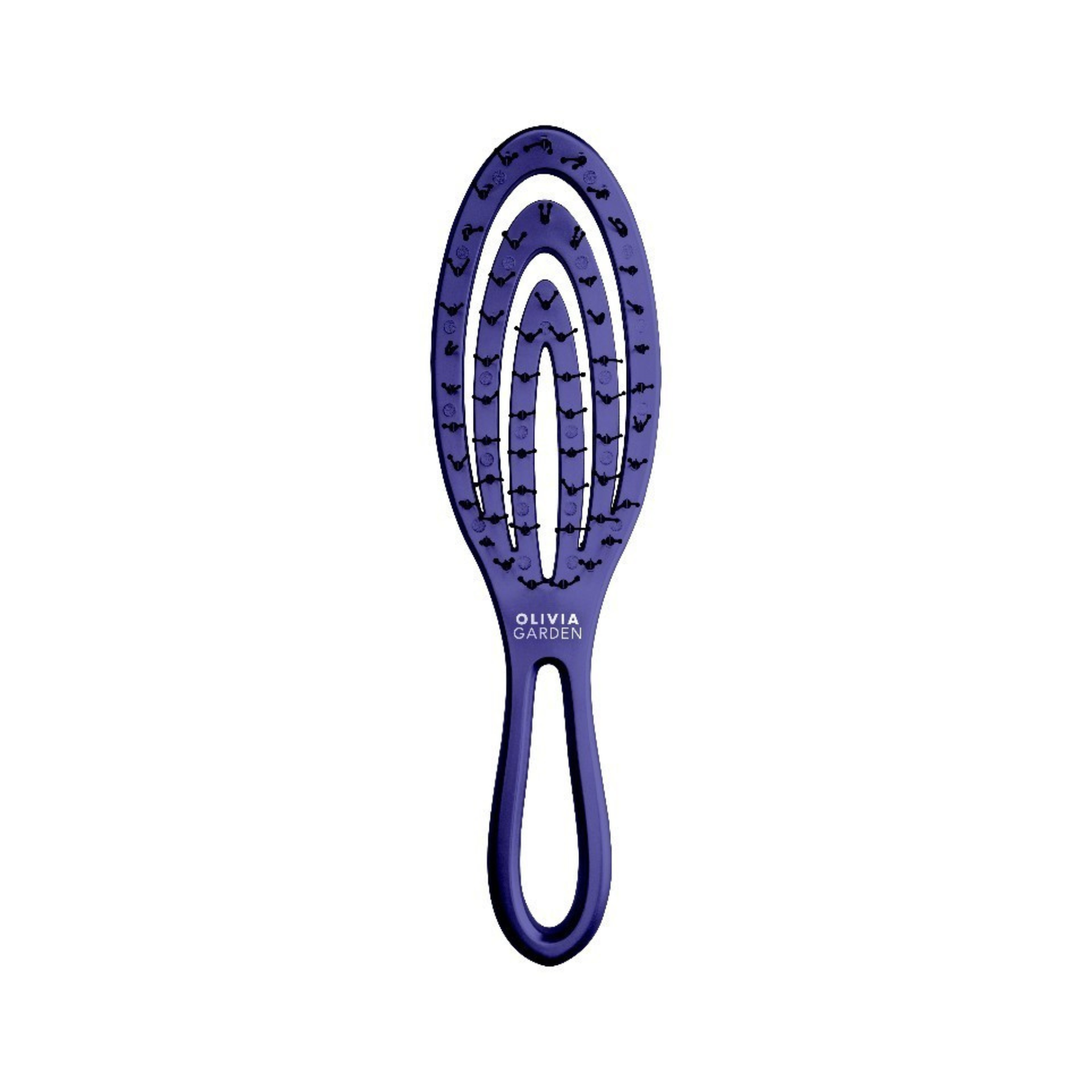 Olivia Garden holiday brush krtača za česanje - vijolična