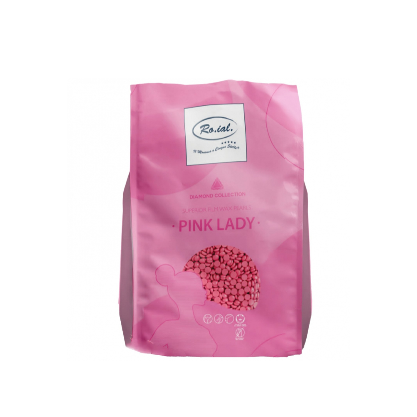 Ro.Ial vosek za depilacijo v granulah - Lady Pink Diamond 1kg